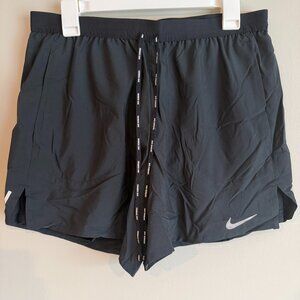 Nike CJ5467-010 Mens Large 5" Flex Stride 2-In-1 Black Running Shorts